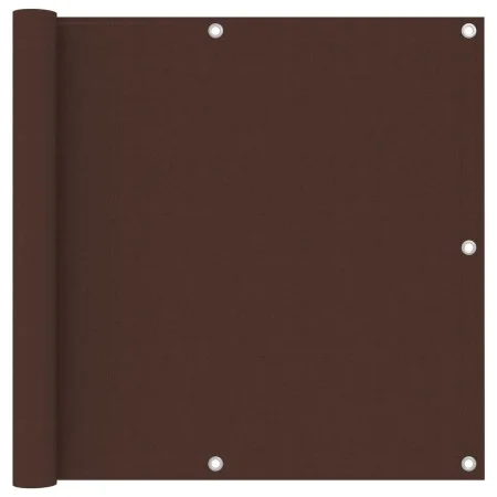 Toldo para balcón tela oxford marrón 90x600 cm de , Sombrillas - Ref: Foro24-135075, Precio: 28,92 €, Descuento: %