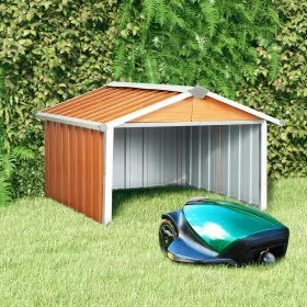 Cobertizo para cortacésped acero galvanizado marrón 92x97x63 cm de , Cobertizos - Ref: Foro24-150910, Precio: 63,51 €, Descue...