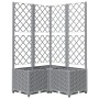 Jardinera con enrejado PP gris claro 80x80x136 cm de , Maceteros y jardineras - Ref: Foro24-153276, Precio: 110,03 €, Descuen...