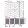 Jardinera con enrejado PP gris claro 80x80x136 cm de , Maceteros y jardineras - Ref: Foro24-153276, Precio: 110,03 €, Descuen...