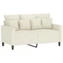 Cream velvet 2-piece sofa set with cushions by , Sofas - Ref: Foro24-3201708, Price: 464,97 €, Discount: %
