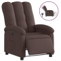 Sillón reclinable eléctrico tela marrón oscuro de , Sillones - Ref: Foro24-3204073, Precio: 236,34 €, Descuento: %