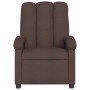 Sillón reclinable eléctrico tela marrón oscuro de , Sillones - Ref: Foro24-3204073, Precio: 236,34 €, Descuento: %