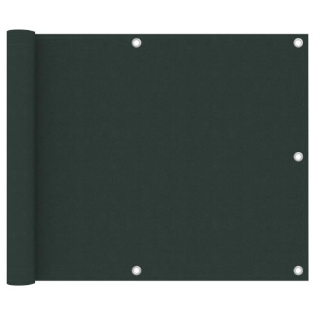 Toldo para balcón tela oxford verde oscuro 75x300 cm de , Sombrillas - Ref: Foro24-134996, Precio: 16,12 €, Descuento: %