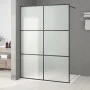Duschwand aus schwarz gefrostetem ESG-Glas, 140 x 195 cm von , Duschwände und Duschwände - Ref: Foro24-152114, Preis: 223,80 ...