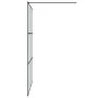 Black frosted ESG glass shower screen 140x195 cm by , Shower walls and screens - Ref: Foro24-152114, Price: 223,80 €, Discoun...
