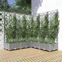 Jardinera con enrejado PP gris claro 120x120x121,5 cm de , Maceteros y jardineras - Ref: Foro24-153277, Precio: 120,12 €, Des...