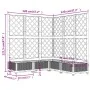 Jardinera con enrejado PP gris claro 120x120x121,5 cm de , Maceteros y jardineras - Ref: Foro24-153277, Precio: 120,12 €, Des...