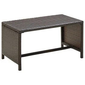 Mesa de centro de ratán sintético marrón 70x40x38 cm de , Mesas de centro - Ref: Foro24-46393, Precio: 49,92 €, Descuento: %