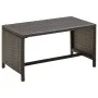 Mesa de centro de ratán sintético marrón 70x40x38 cm de , Mesas de centro - Ref: Foro24-46393, Precio: 49,92 €, Descuento: %
