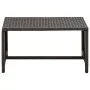 Mesa de centro de ratán sintético marrón 70x40x38 cm de , Mesas de centro - Ref: Foro24-46393, Precio: 49,92 €, Descuento: %
