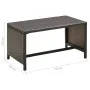Mesa de centro de ratán sintético marrón 70x40x38 cm de , Mesas de centro - Ref: Foro24-46393, Precio: 49,92 €, Descuento: %