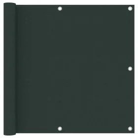 Toldo para balcón tela oxford verde oscuro 90x600 cm de , Sombrillas - Ref: Foro24-135003, Precio: 36,52 €, Descuento: %