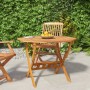 Mesa de jardín plegable madera maciza de acacia 90x75 cm de , Mesas de jardín - Ref: Foro24-319672, Precio: 106,82 €, Descuen...