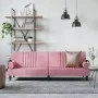 Sofá cama con reposabrazos terciopelo rosa de , Sofás - Ref: Foro24-351897, Precio: 261,37 €, Descuento: %