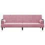 Sofá cama con reposabrazos terciopelo rosa de , Sofás - Ref: Foro24-351897, Precio: 261,37 €, Descuento: %