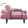 Sofá cama con reposabrazos terciopelo rosa de , Sofás - Ref: Foro24-351897, Precio: 261,37 €, Descuento: %
