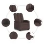 Elektrisch anhebbarer Liegestuhl aus dunkelbraunem Stoff von , Sessel - Ref: Foro24-3204121, Preis: 327,76 €, Rabatt: %