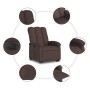 Sillón eléctrico reclinable elevable de tela marrón oscuro de , Sillones - Ref: Foro24-3204121, Precio: 302,80 €, Descuento: %