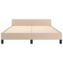 Estructura de cama cabecero cuero sintético capuchino 140x200cm de , Camas y somieres - Ref: Foro24-3125517, Precio: 201,83 €...
