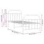 Bettgestell mit Kopfteil und Fußteil aus schwarzem Metall 80x200 cm von , Betten und Lattenroste - Ref: Foro24-353644, Preis:...