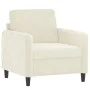 Juego de sofás 3 piezas terciopelo crema de , Sofás - Ref: Foro24-3201942, Precio: 717,09 €, Descuento: %