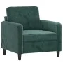 Dunkelgrüner Samtsessel 60 cm von , Sofas - Ref: Foro24-359424, Preis: 173,77 €, Rabatt: %