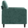 Sillón de terciopelo verde oscuro 60 cm de , Sofás - Ref: Foro24-359424, Precio: 177,07 €, Descuento: %
