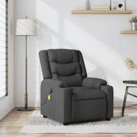 Dark gray fabric reclining massage chair by , Armchairs - Ref: Foro24-374131, Price: 339,78 €, Discount: %