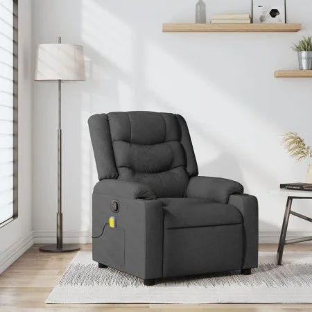 Sillón de masaje reclinable de tela gris oscuro de , Sillones - Ref: Foro24-374131, Precio: 339,78 €, Descuento: %