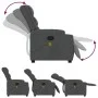 Sillón de masaje reclinable de tela gris oscuro de , Sillones - Ref: Foro24-374131, Precio: 339,78 €, Descuento: %