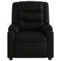 Sillón reclinable de cuero sintético negro de , Sillones - Ref: Foro24-374119, Precio: 238,53 €, Descuento: %