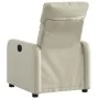 Cream synthetic leather recliner by , Armchairs - Ref: Foro24-374184, Price: 187,20 €, Discount: %