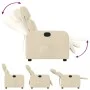 Cream fabric recliner. by , Armchairs - Ref: Foro24-374173, Price: 214,12 €, Discount: %