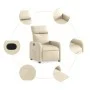 Cream fabric recliner. by , Armchairs - Ref: Foro24-374173, Price: 214,12 €, Discount: %