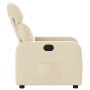 Sillón reclinable de tela crema de , Sillones - Ref: Foro24-374173, Precio: 217,63 €, Descuento: %