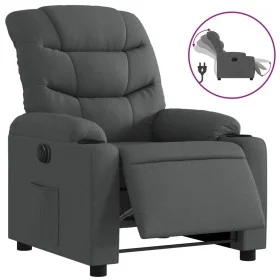Sillón reclinable eléctrico de tela gris oscuro de , Sillones - Ref: Foro24-3206628, Precio: 269,15 €, Descuento: %