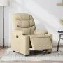 Sillón reclinable eléctrico de tela crema de , Sillones - Ref: Foro24-3206635, Precio: 293,41 €, Descuento: %