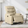 Sillón reclinable eléctrico de tela crema de , Sillones - Ref: Foro24-3206635, Precio: 288,50 €, Descuento: %