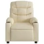 Sillón reclinable eléctrico de tela crema de , Sillones - Ref: Foro24-3206635, Precio: 293,41 €, Descuento: %