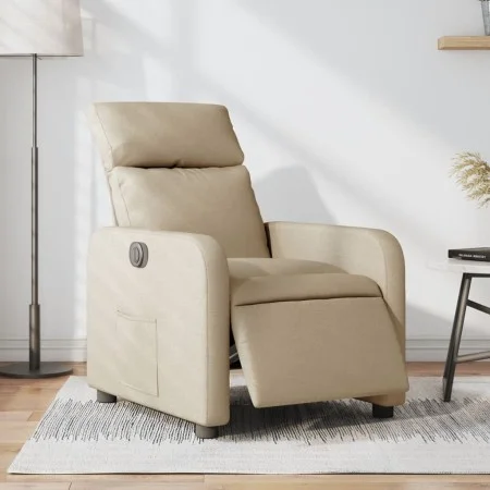 Cream Fabric Power Recliner by , Armchairs - Ref: Foro24-3206689, Price: 264,02 €, Discount: %