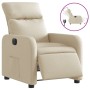 Sillón reclinable eléctrico de tela crema de , Sillones - Ref: Foro24-3206689, Precio: 253,13 €, Descuento: %