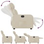 Sillón reclinable eléctrico de tela crema de , Sillones - Ref: Foro24-3206689, Precio: 253,13 €, Descuento: %