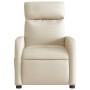 Sillón reclinable eléctrico de tela crema de , Sillones - Ref: Foro24-3206689, Precio: 253,13 €, Descuento: %