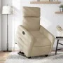Sillón reclinable elevable de tela color crema de , Sillones - Ref: Foro24-3206707, Precio: 295,31 €, Descuento: %