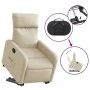 Sillón reclinable elevable de tela color crema de , Sillones - Ref: Foro24-3206707, Precio: 295,31 €, Descuento: %