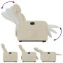 Sillón reclinable elevable de tela color crema de , Sillones - Ref: Foro24-3206707, Precio: 295,31 €, Descuento: %