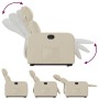 Sillón reclinable elevable de tela color crema de , Sillones - Ref: Foro24-3206707, Precio: 273,61 €, Descuento: %
