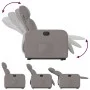 Electric reclining and lift fabric armchair in taupe gray. by , Armchairs - Ref: Foro24-3206724, Price: 296,68 €, Discount: %