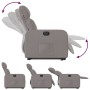 Sillón eléctrico reclinable elevable de tela gris taupe de , Sillones - Ref: Foro24-3206724, Precio: 285,96 €, Descuento: %